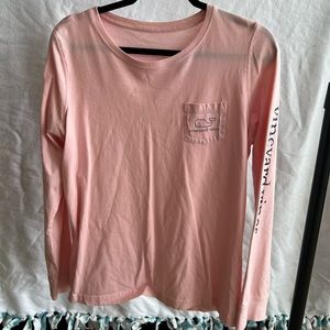 Light Pink Vineyard Vines long sleeve shirt